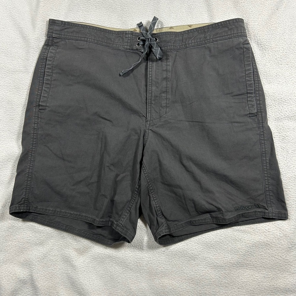 Patagonia Board Shorts Mens 36 Grey Organic Cotton Blend 86735SP19